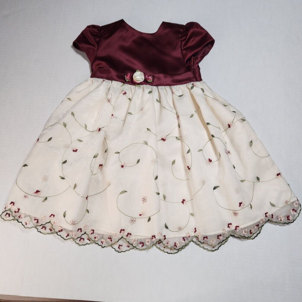 Youngland Dressy Burgundy Dress 4T
